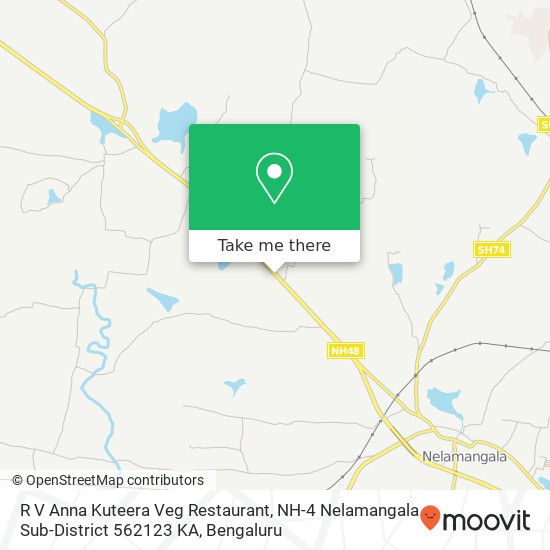 R V Anna Kuteera Veg Restaurant, NH-4 Nelamangala Sub-District 562123 KA map