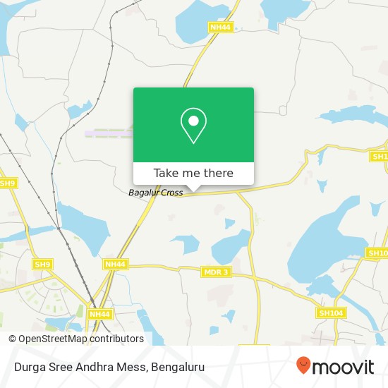 Durga Sree Andhra Mess, 1st Main Road Bengaluru 560063 KA map
