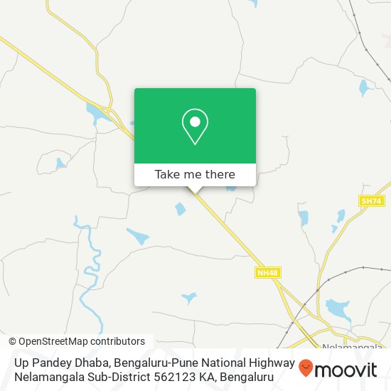 Up Pandey Dhaba, Bengaluru-Pune National Highway Nelamangala Sub-District 562123 KA map