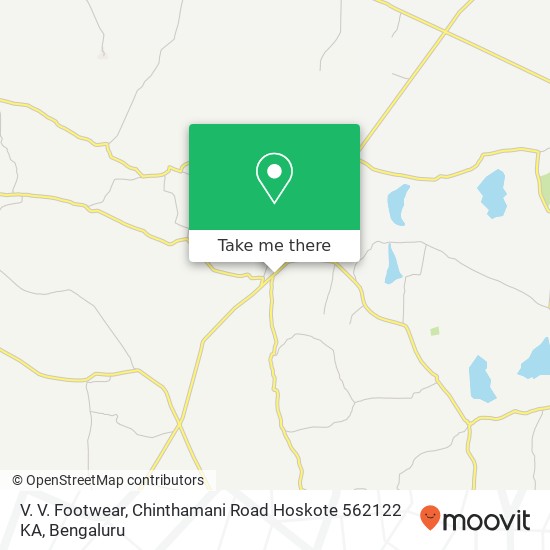 V. V. Footwear, Chinthamani Road Hoskote 562122 KA map