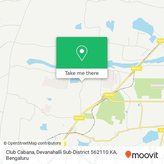 Club Cabana, Devanahalli Sub-District 562110 KA map