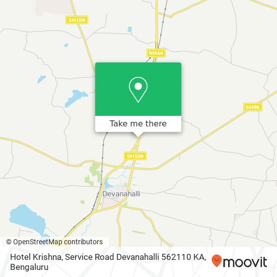 Hotel Krishna, Service Road Devanahalli 562110 KA map