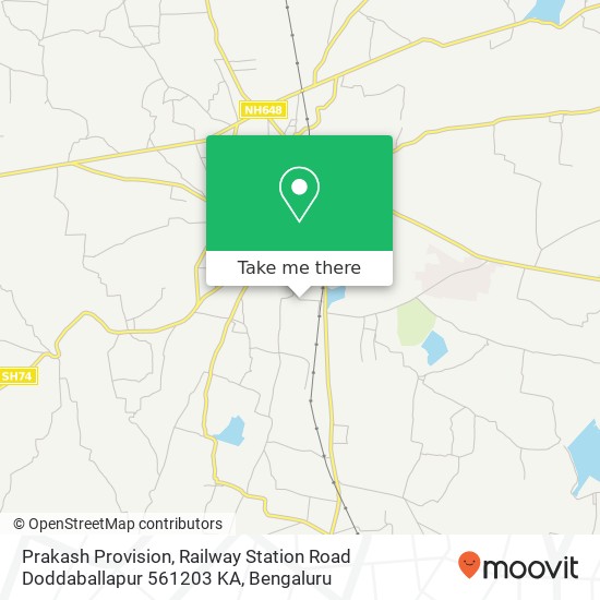 Prakash Provision, Railway Station Road Doddaballapur 561203 KA map