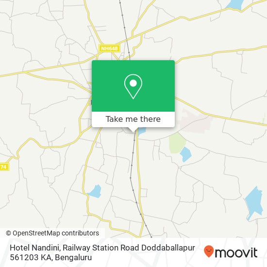 Hotel Nandini, Railway Station Road Doddaballapur 561203 KA map