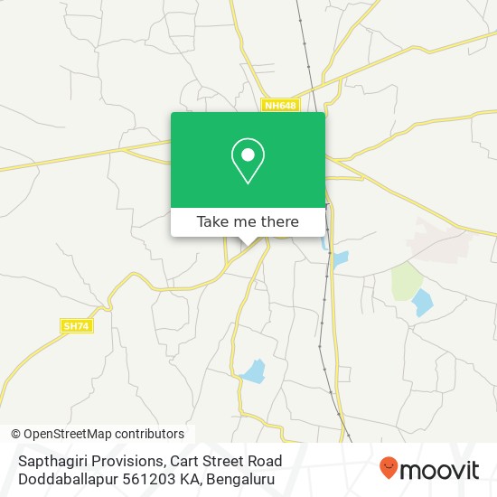 Sapthagiri Provisions, Cart Street Road Doddaballapur 561203 KA map