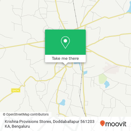 Krishna Provisions Stores, Doddaballapur 561203 KA map