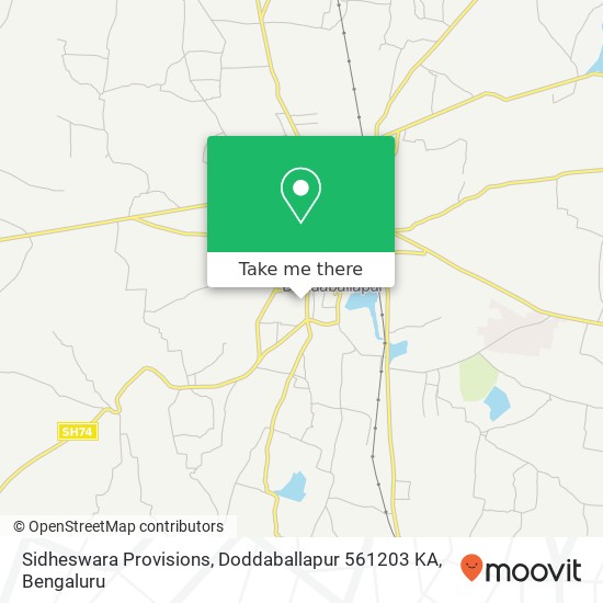 Sidheswara Provisions, Doddaballapur 561203 KA map