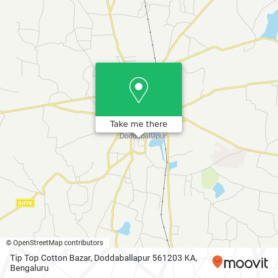 Tip Top Cotton Bazar, Doddaballapur 561203 KA map