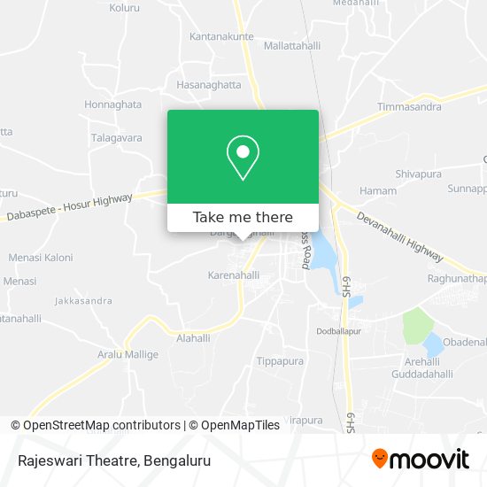 Rajeswari Theatre map