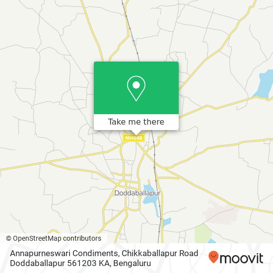 Annapurneswari Condiments, Chikkaballapur Road Doddaballapur 561203 KA map