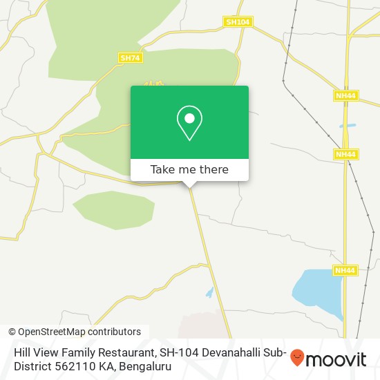 Hill View Family Restaurant, SH-104 Devanahalli Sub-District 562110 KA map