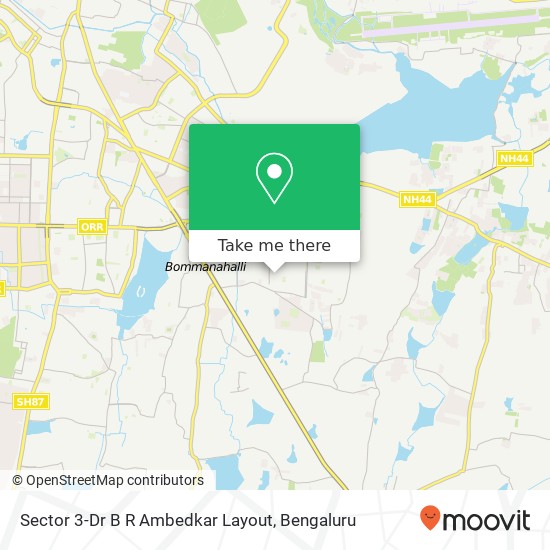 Sector 3-Dr B R Ambedkar Layout map