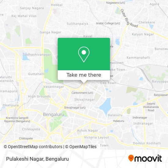 Pulakeshi Nagar map