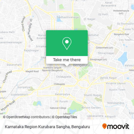 Karnataka Region Kurubara Sangha map