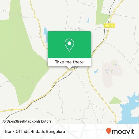 Bank Of India-Bidadi map