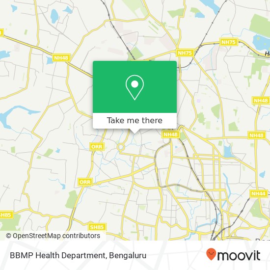 BBMP Health Department map