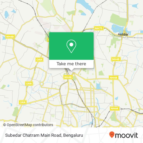 Subedar Chatram Main Road map