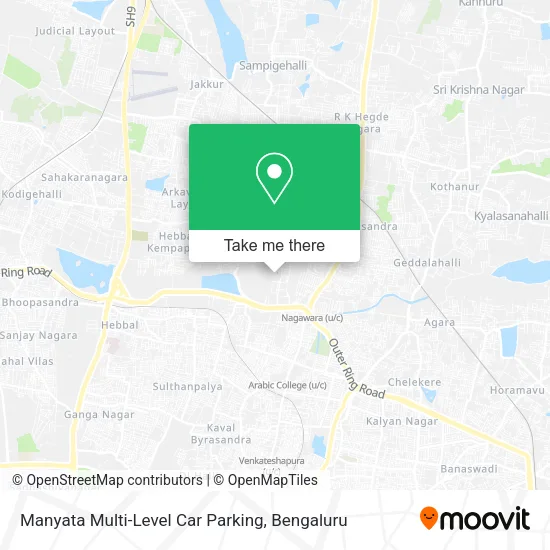 Manyata Multi-Level Car Parking map