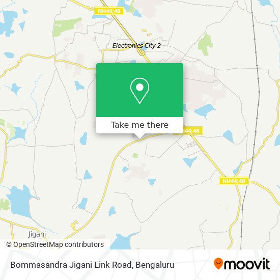 Bommasandra Jigani Link Road map