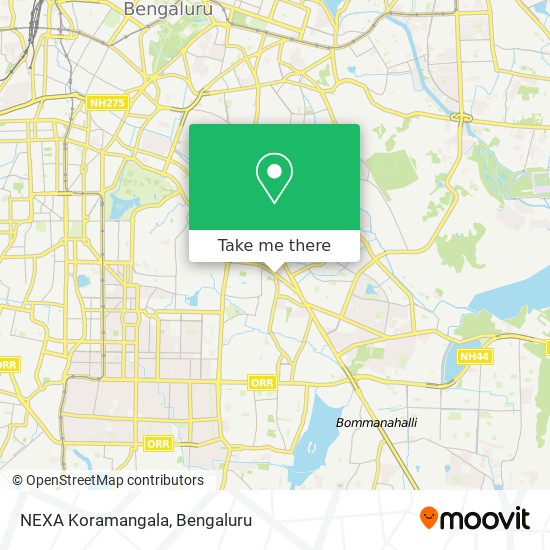 NEXA Koramangala map