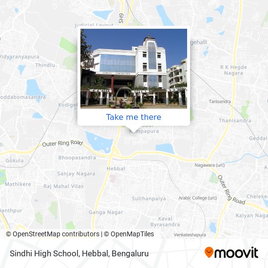 Sindhi High School, Hebbal map