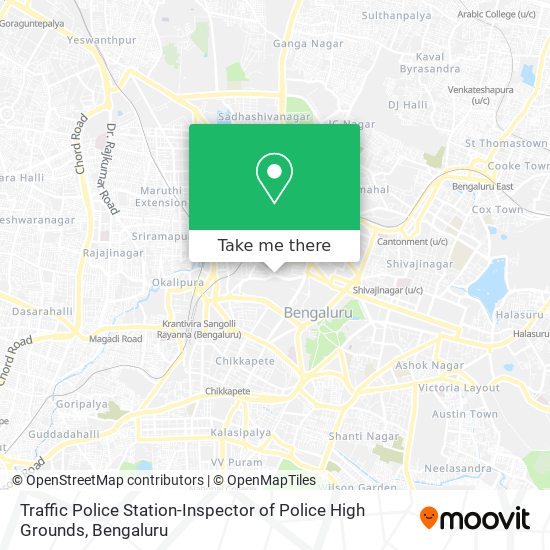 Traffic Police Station-Inspector of Police High Grounds map
