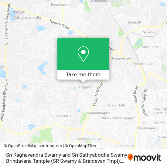 Sri Raghavendra Swamy and Sri Sathyabodha Swamy Brindavana Temple (SR Swamy & Brindavan Tmpl) map