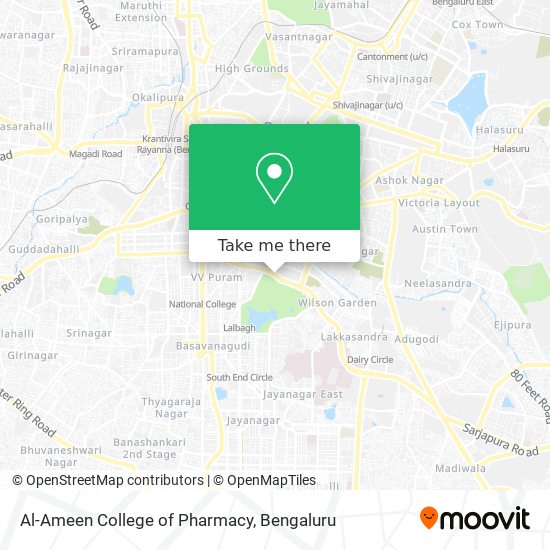 Al-Ameen College of Pharmacy map
