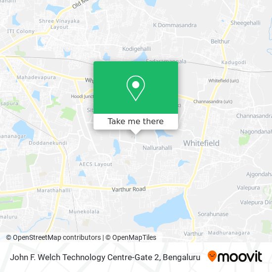 John F. Welch Technology Centre-Gate 2 map