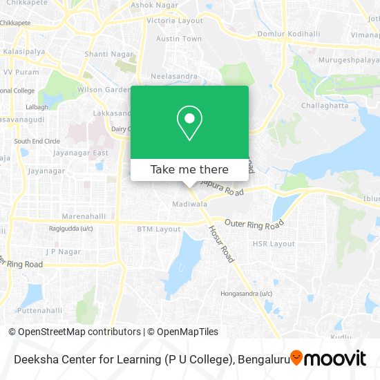 Deeksha Center for Learning (P U College) map