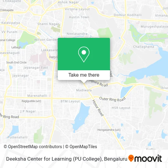 Deeksha Center for Learning (P U College) map