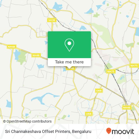 Sri Channakeshava Offset Printers map