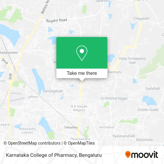 Karnataka College of Pharmacy map