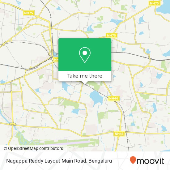 Nagappa Reddy Layout Main Road map