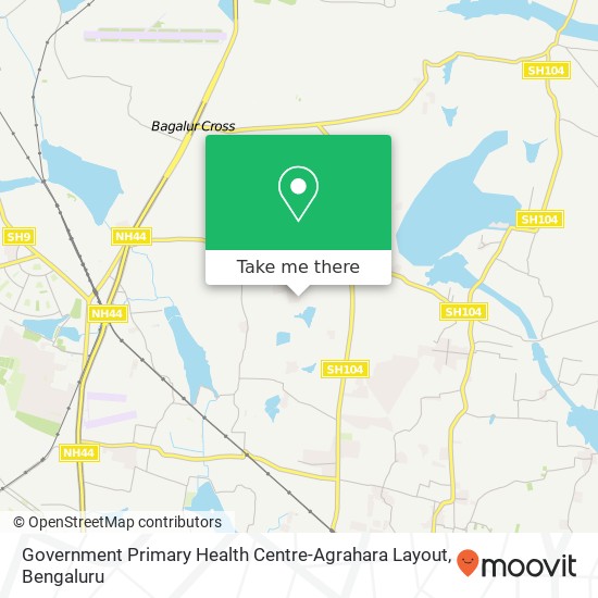 Government Primary Health Centre-Agrahara Layout map