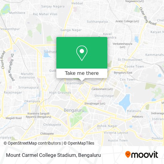 Mount Carmel College Stadium map