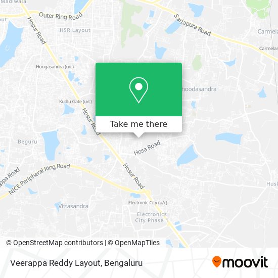 Veerappa Reddy Layout map