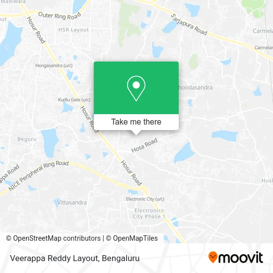Veerappa Reddy Layout map