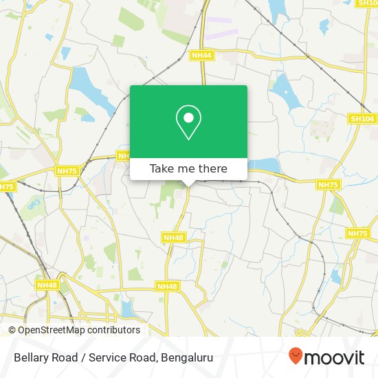 Bellary Road / Service Road map