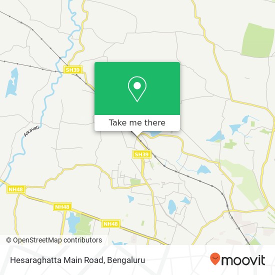 Hesaraghatta Main Road map