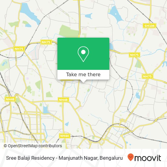 Sree Balaji Residency - Manjunath Nagar map