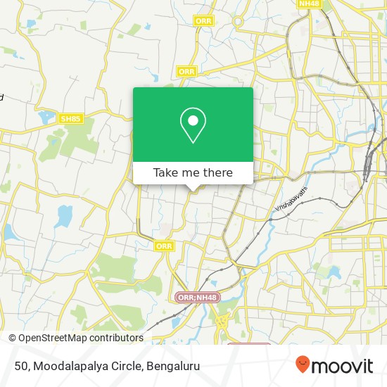 50, Moodalapalya Circle map