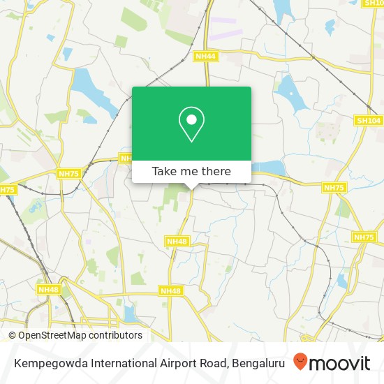 Kempegowda International Airport Road map