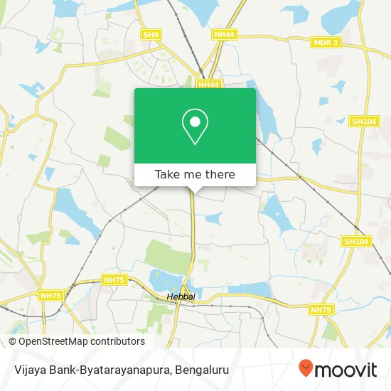 Vijaya Bank-Byatarayanapura map