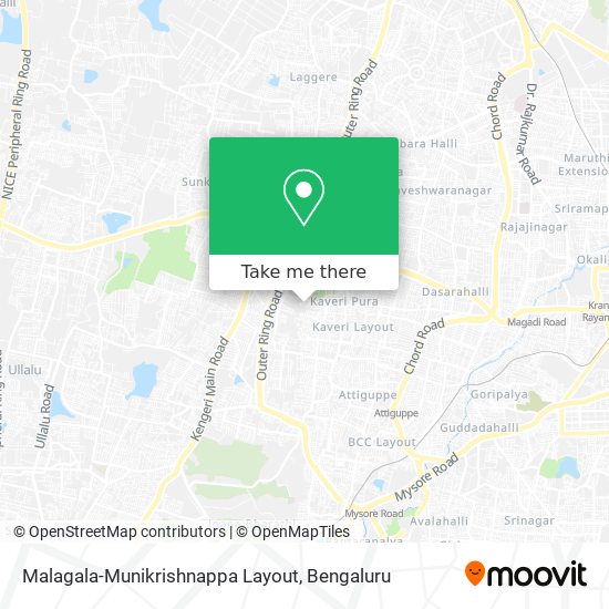Malagala-Munikrishnappa Layout map