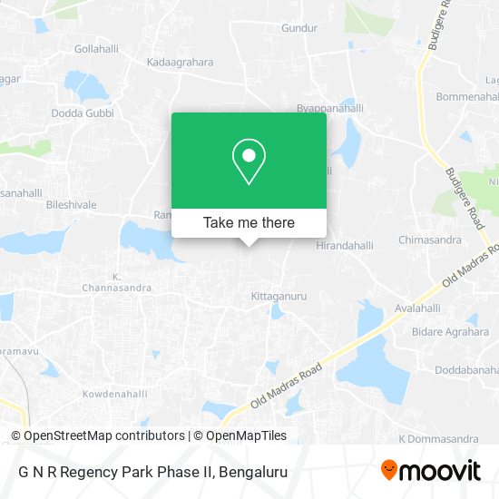 G N R Regency Park Phase II map