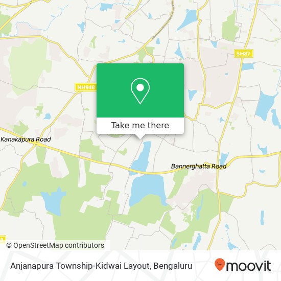 Anjanapura Township-Kidwai Layout map