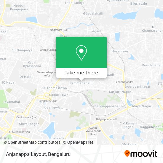 Anjanappa Layout map