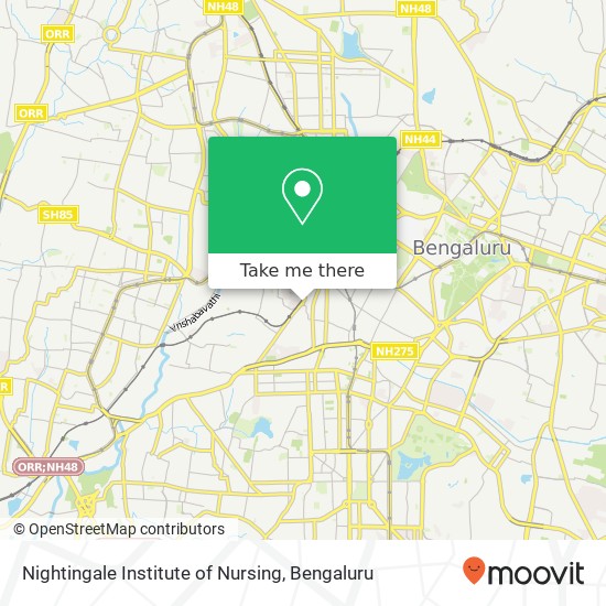 Nightingale Institute of Nursing map