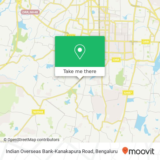 Indian Overseas Bank-Kanakapura Road map